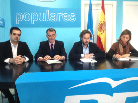 Sotillos, Riber, González Espartero y Novo, durante la rueda de prensa (Foto: Rivas Actual)