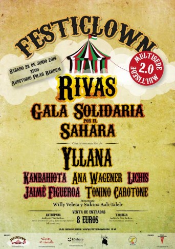 Cartel anunciador de la próxima gala en Rivas