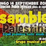 Cartel Asamblea Palestina Fiestas Pablo Iglesias 2014