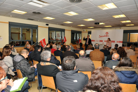 Un aspecto de la asamblea (Foto cortesía PSOE Rivas)