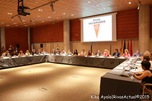 Los 25 concejales durante el acto de investidura del alcalde. (Foto: Kike Ayala).