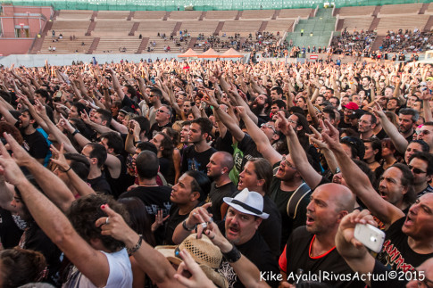 Los seguidores de Judas Priest en el auditorio Miguel Ríos. (Foto: Kike Ayala).