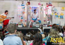 En ia imagen, un momento de una actuación infantil en la Feria del Libre de 2019. Foto: Kike Ayala (Rivas Actual).