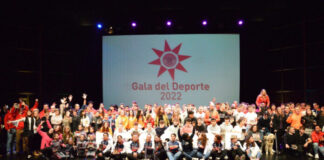 Deportistas reconocidos en la Gala de 2022 (Foto Paco Rodríguez / Rivas Actual).